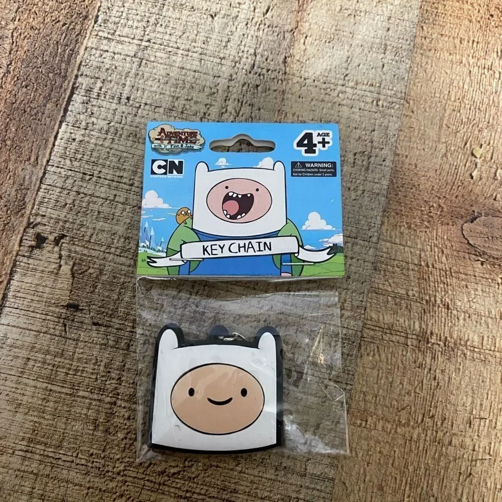 Adventure Time with Finn and Jake Finn Head Keychain ~ Officially Licensed